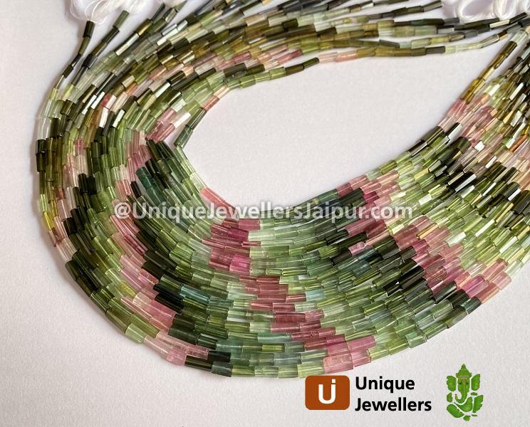 Tourmaline Faceted Rectangle Beads