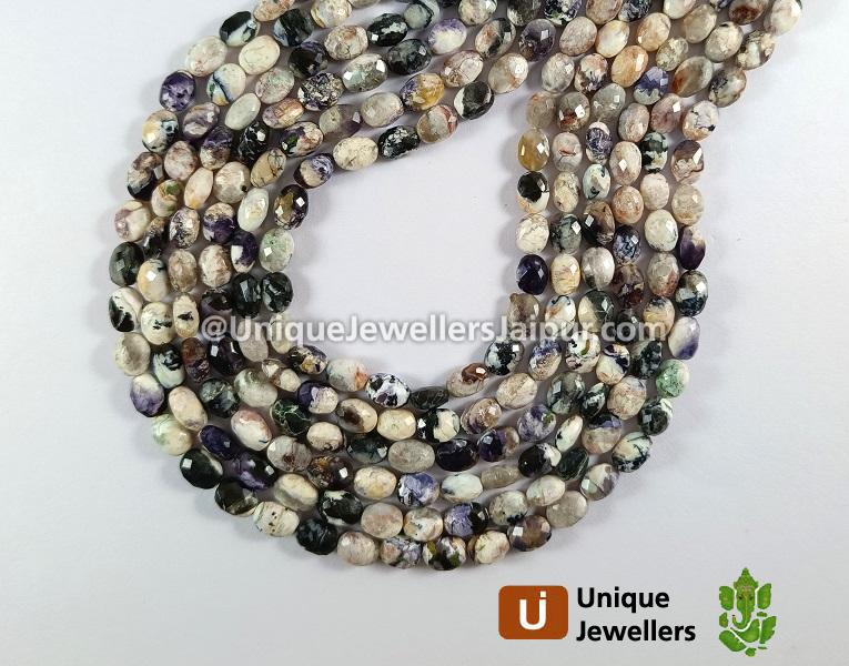 Tiffany Opal Faceted Oval Beads