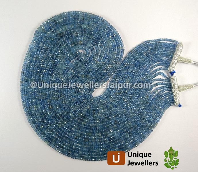 Santa Maria Aquamarine Faceted Roundelle Beads