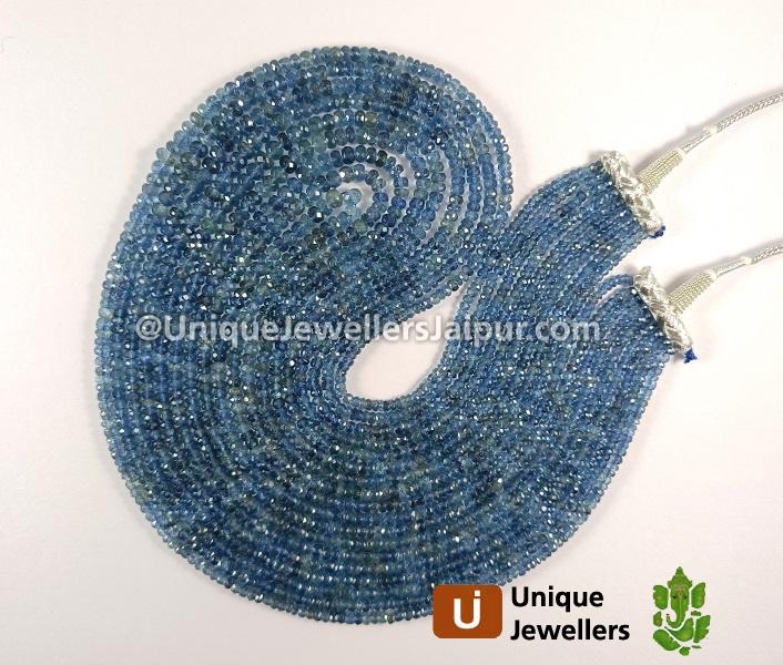 Santa Maria Aquamarine Faceted Roundelle Beads