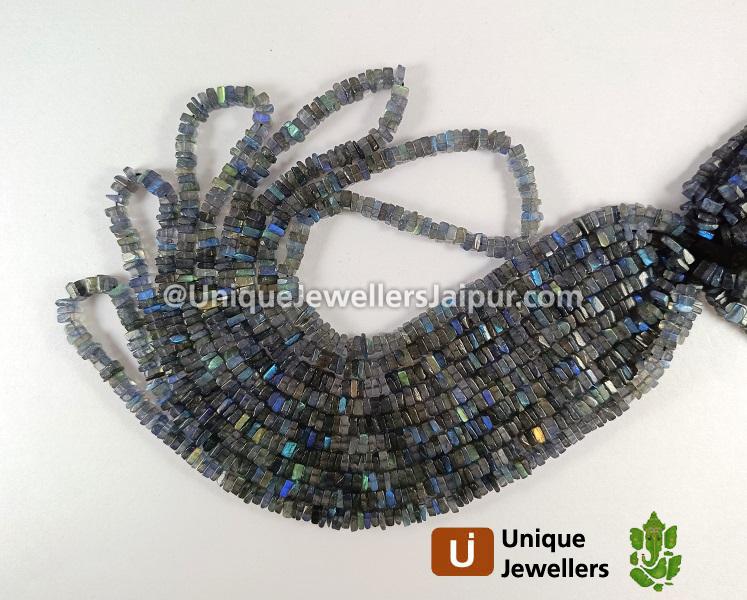 Labradorite Smooth Heishi Square Beads