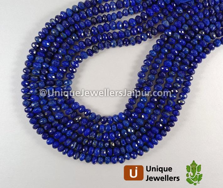 Lapis Faceted Roundelle Beads