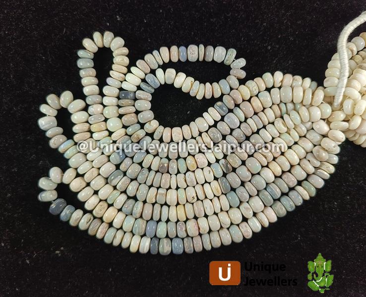 Australian Opal Smooth Roundelle Beads