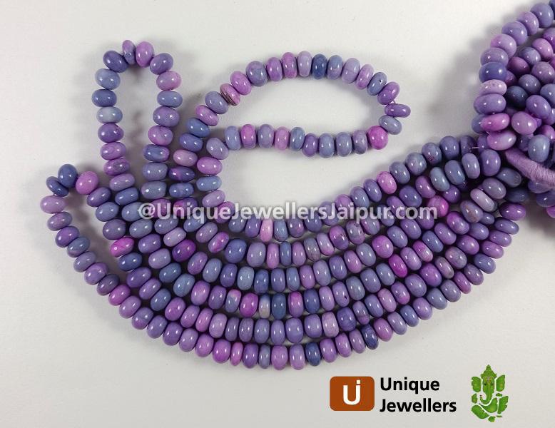 Lavender Opal Shaded Smooth Roundelle Beads