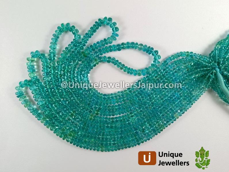 Apatite Smooth Roundelle Beads