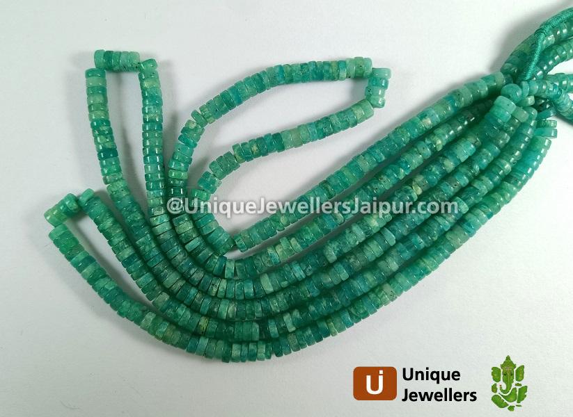 Amazonite Smooth Tyre Beads