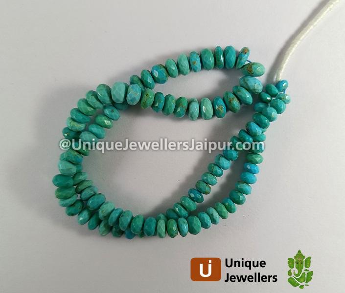 Turquoise Faceted Roundelle Beads