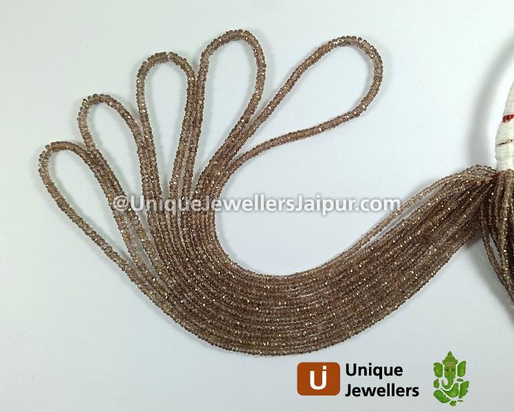 Color Change Garnet Faceted Roundelle Beads