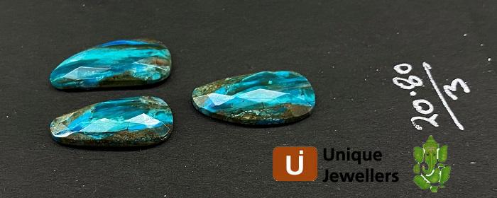 Andean Blue Opal Rose Cut Slices